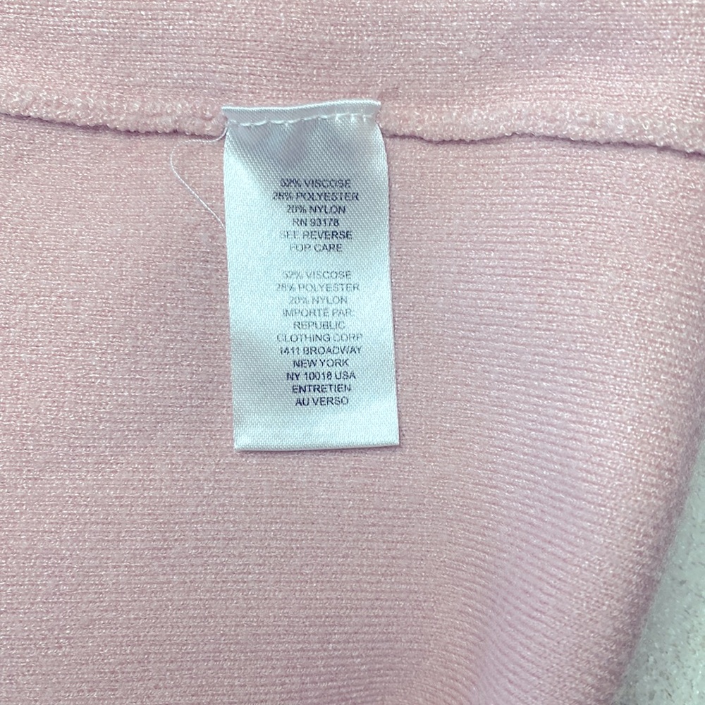 T Tahari Pink Cardigan Sweater V-Neck Pearl Buttons Size XS - Picture 4 of 4